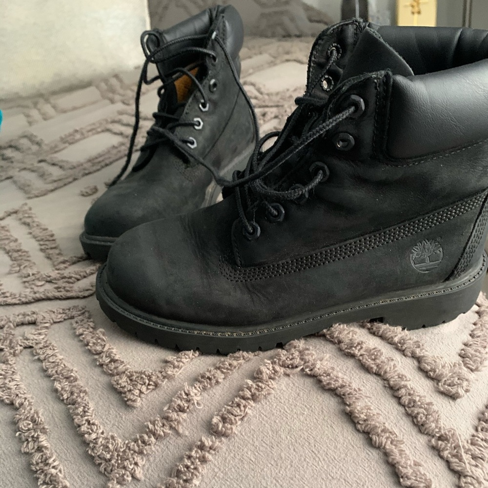Black Timberland boots
